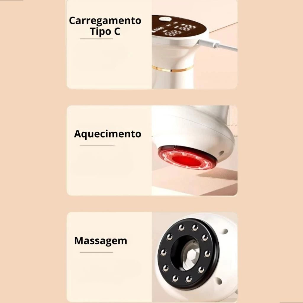 SculptPro-Massageador Corporal Elétrico Sucção Ventosa a Vácuo