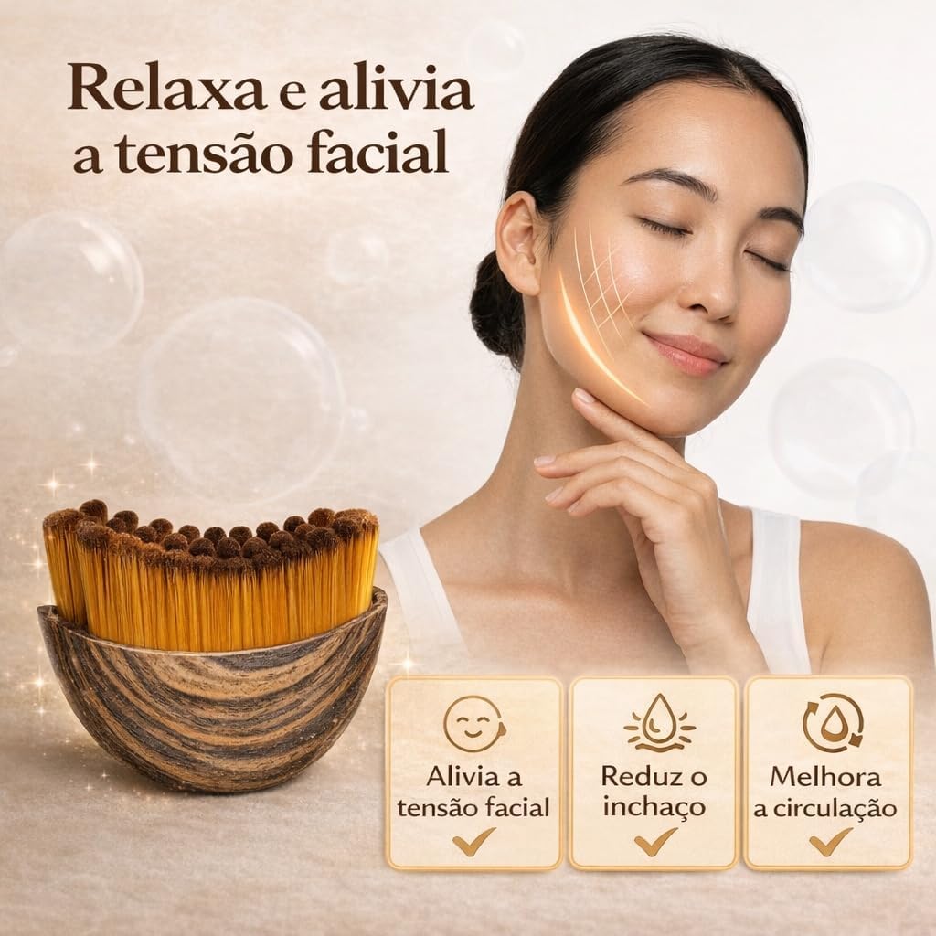 LiftContour-Escova De Drenagem Linfática e Contorno Facial