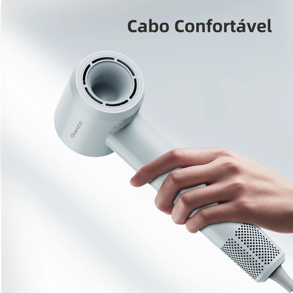 TurboGlow-Secador de Cabelo Profissional 1500W Alta Velocidade GOKOCO