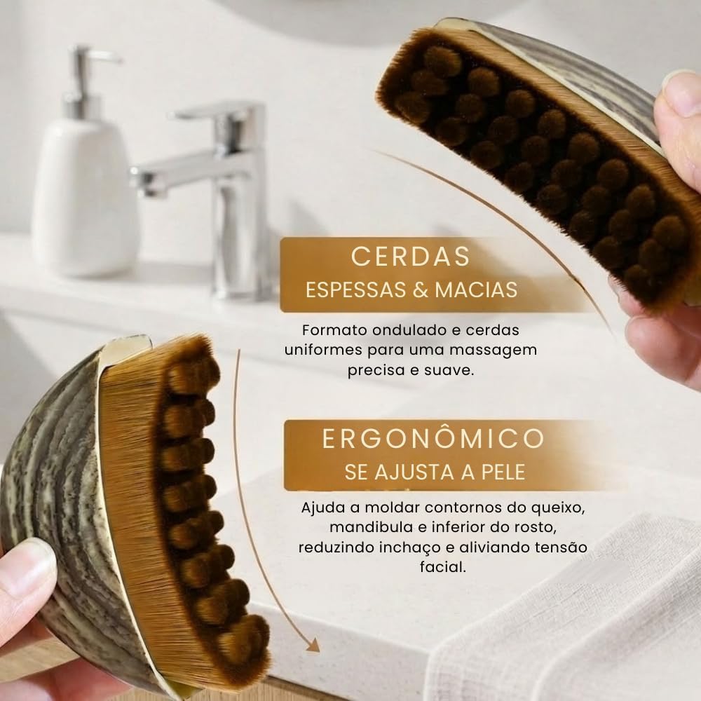 LiftContour-Escova De Drenagem Linfática e Contorno Facial