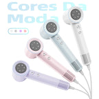 TurboGlow-Secador de Cabelo Profissional 1500W Alta Velocidade GOKOCO