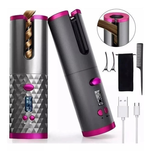 CurlMagic-Modelador de Cabelo  Automático Sem Fio bivolt