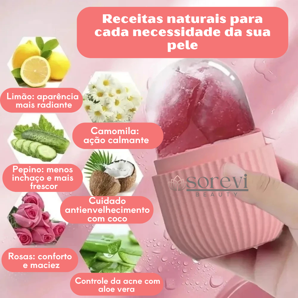 Ice Roller-Massageador  de Gelo  para Rosto