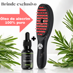 ScalpBrush-Escova Led Terapia Capilar 4 em 1 mais Óleo de Alecrim de BRINDE