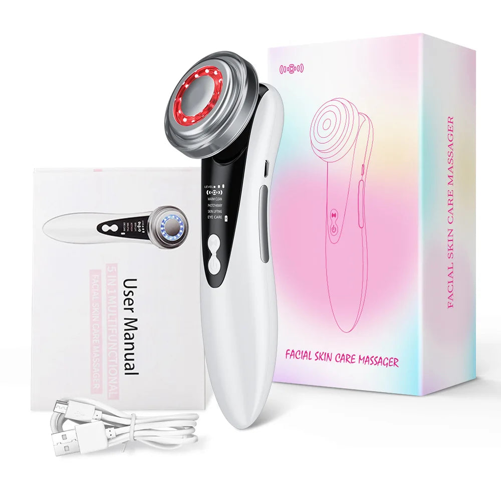 RejuvePro-Ems Massageador Facial  Antirruga Com Led De Sônica