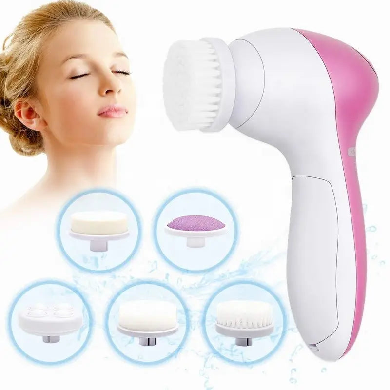 FacePulse-Escova Elétrica  de Limpeza  Facial 5 em 1