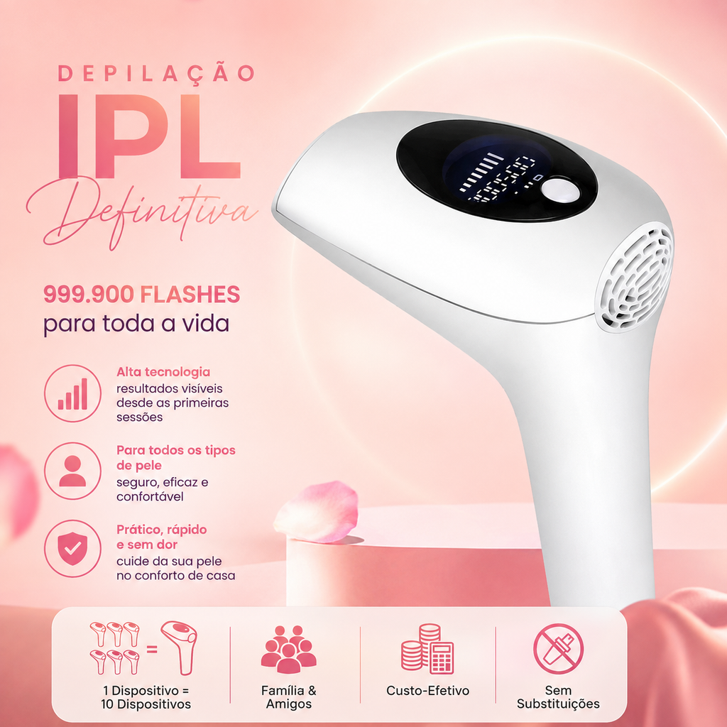 LaseMe-Depilador a Laser Portátil  900 Mil Pulsos