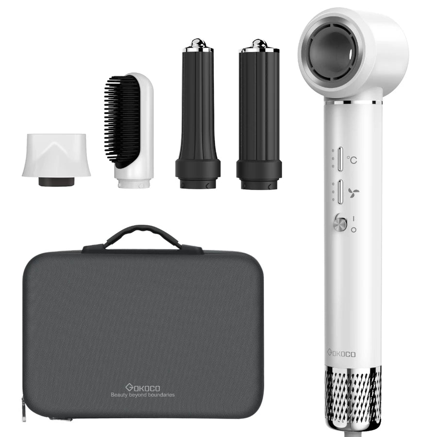LushAir-Kit Secador De Cabelo 5 Em 1  Multifuncional De Alta Velocidade(GOKOCO)