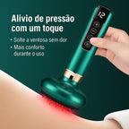 CelluEase-Massageador a Vácuo Ventosa com Infravermelho Anti Celulite