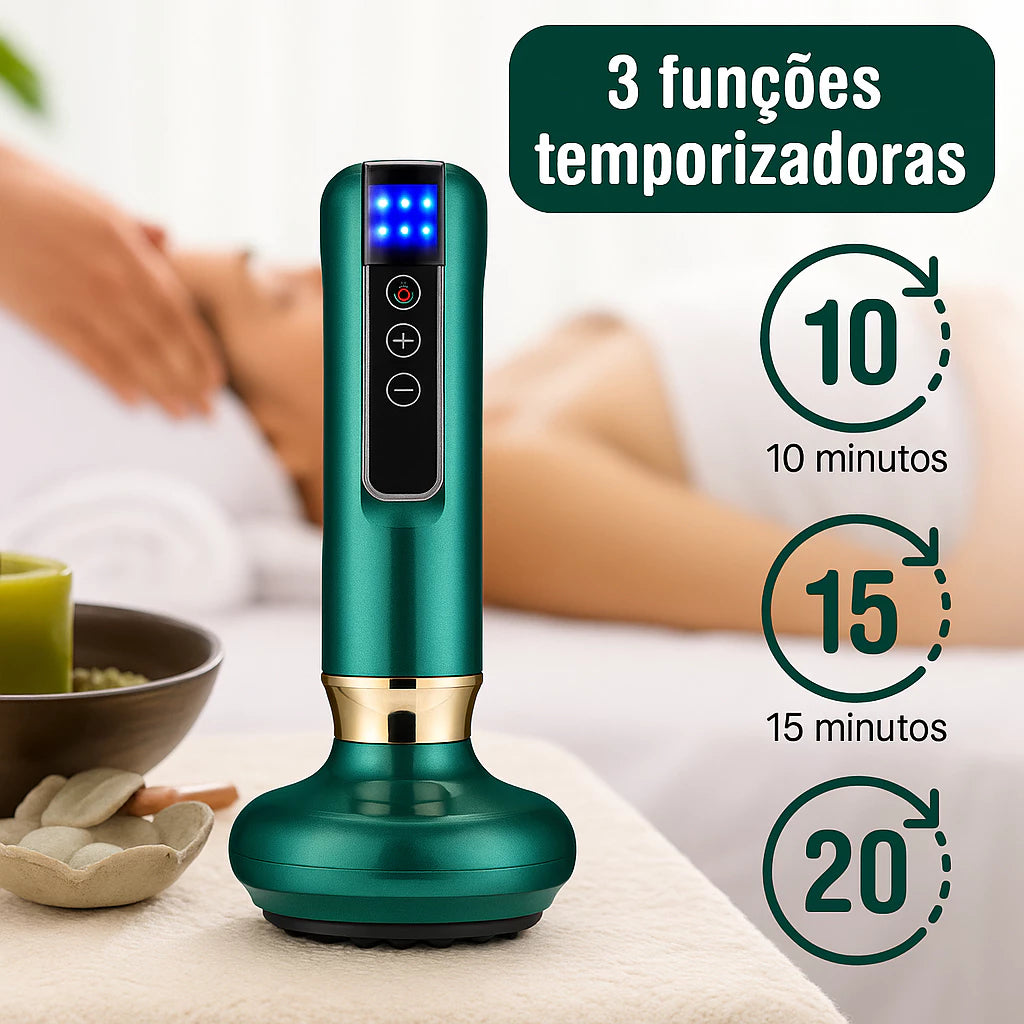 CelluEase-Massageador a Vácuo Ventosa com Infravermelho Anti Celulite