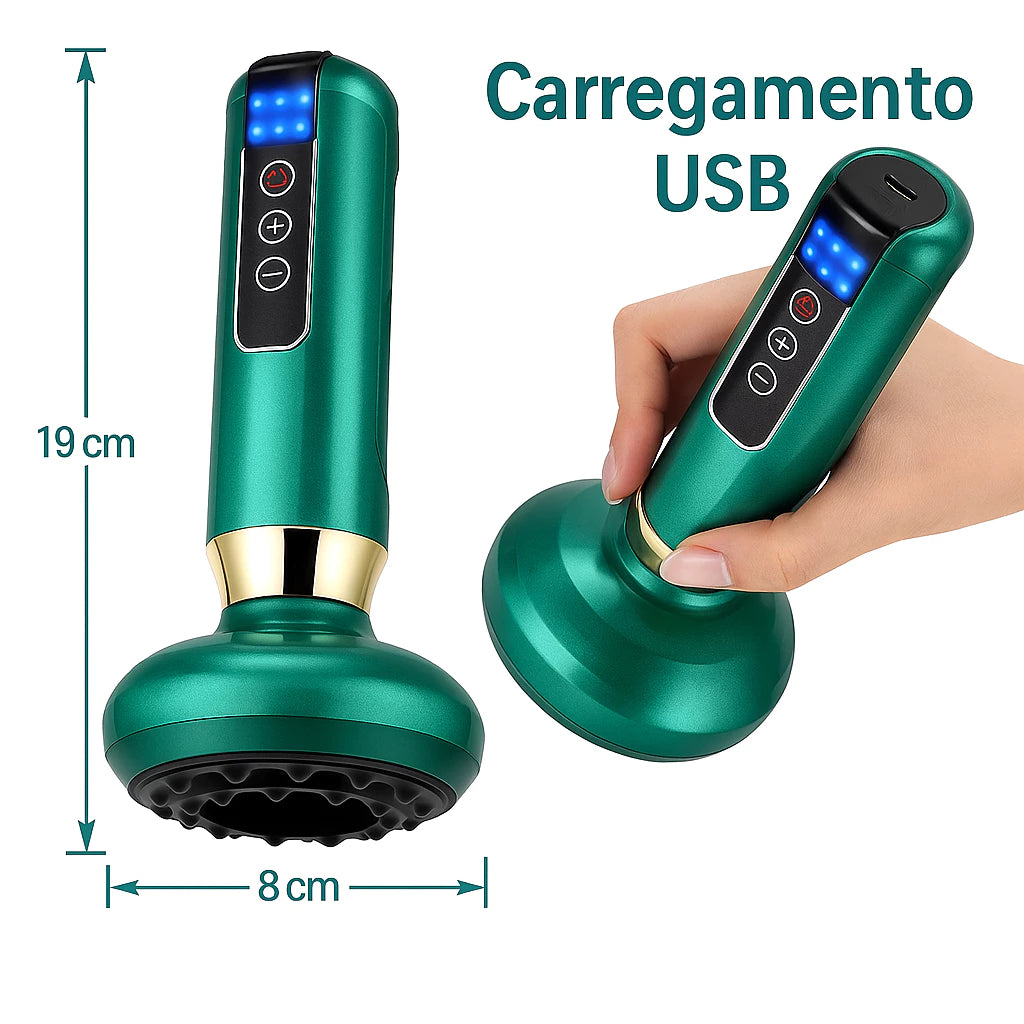 CelluEase-Massageador a Vácuo Ventosa com Infravermelho Anti Celulite