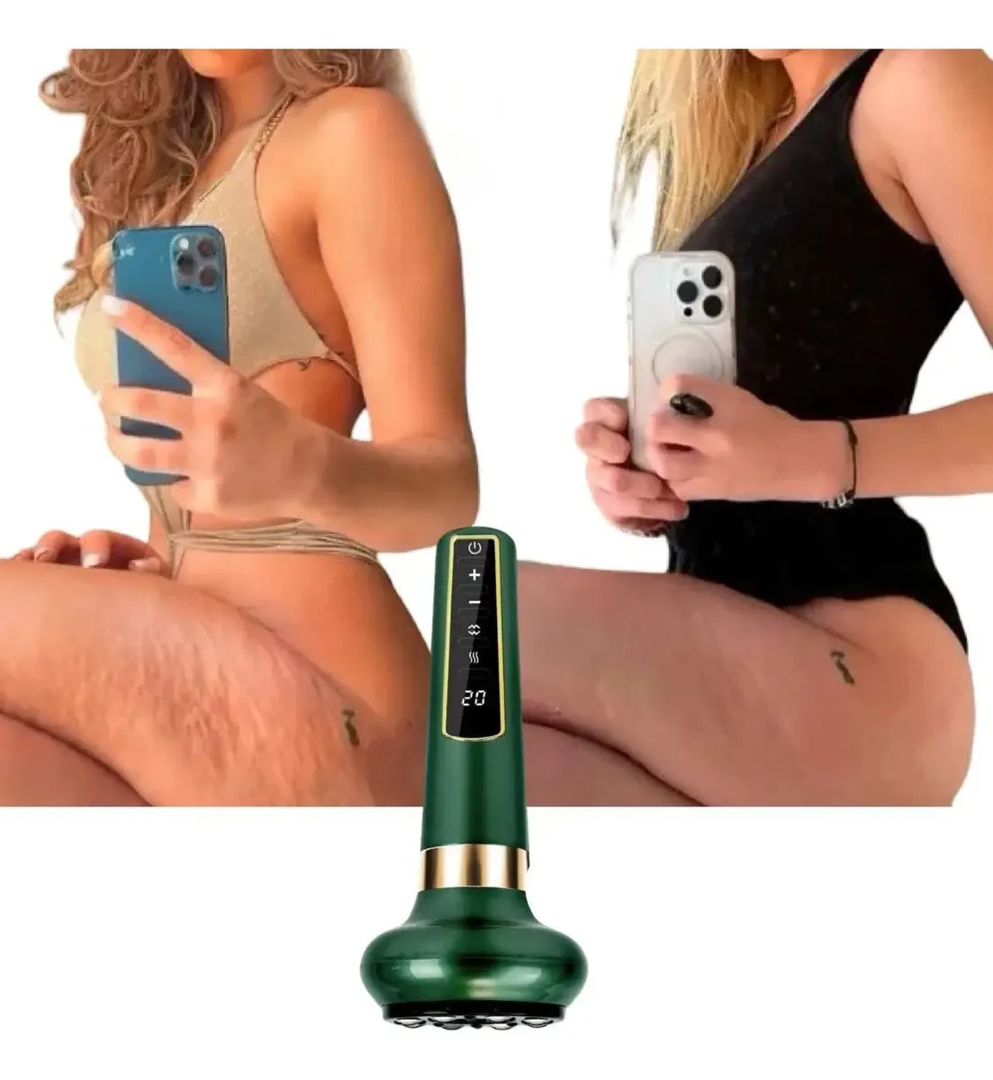 CelluEase-Massageador a Vácuo Ventosa com Infravermelho Anti Celulite
