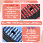 ScalpBrush-Escova Led Terapia Capilar 4 em 1 mais Óleo de Alecrim de BRINDE