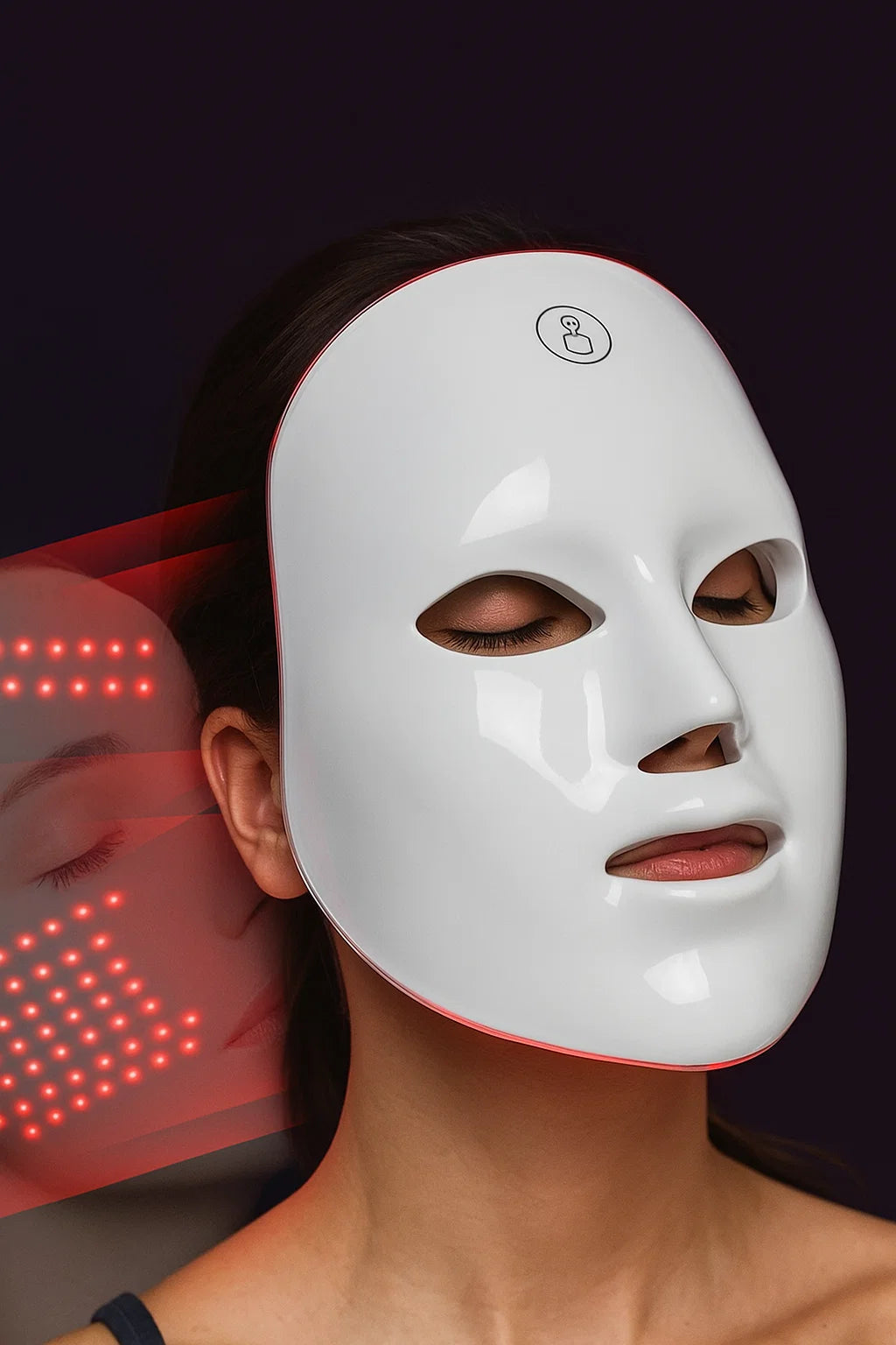 LumiThera-Máscara LED Facial 7 Cores – Fototerapia Profissional para Acne, Manchas, Anti-idade e Skincare